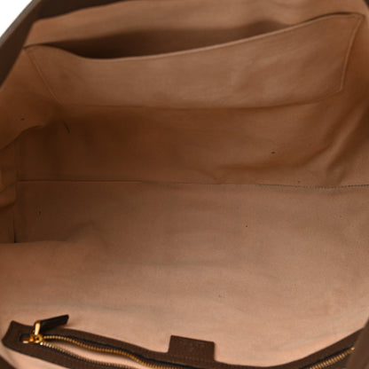 Gucci GG Supreme Monogram Textured Calfskin Web Medium Ophidia Shopping Tote Beige Ebony New Acero 5 of 12