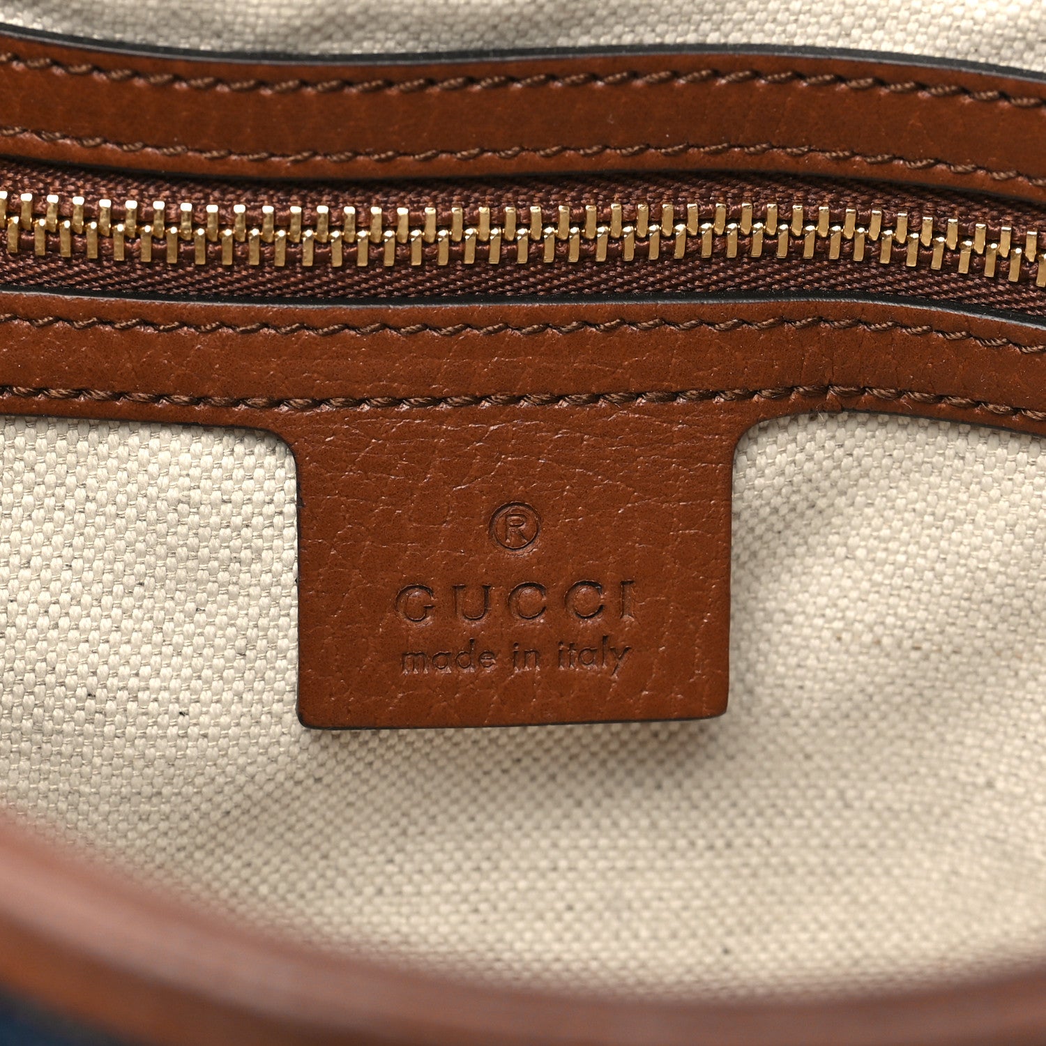 Gucci New Denim GG Monogram Calfskin Small Jackie 1961 Hobo Blue Tea Cuir 6 of 10