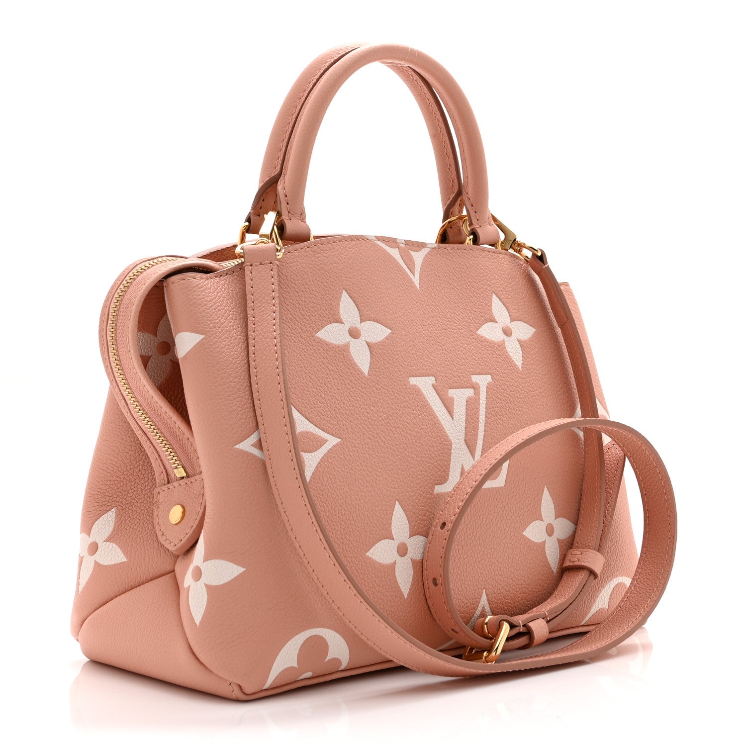 Louis Vuitton Empreinte Monogram Giant Petit Palais Rose Trianon Creme 3 of 9