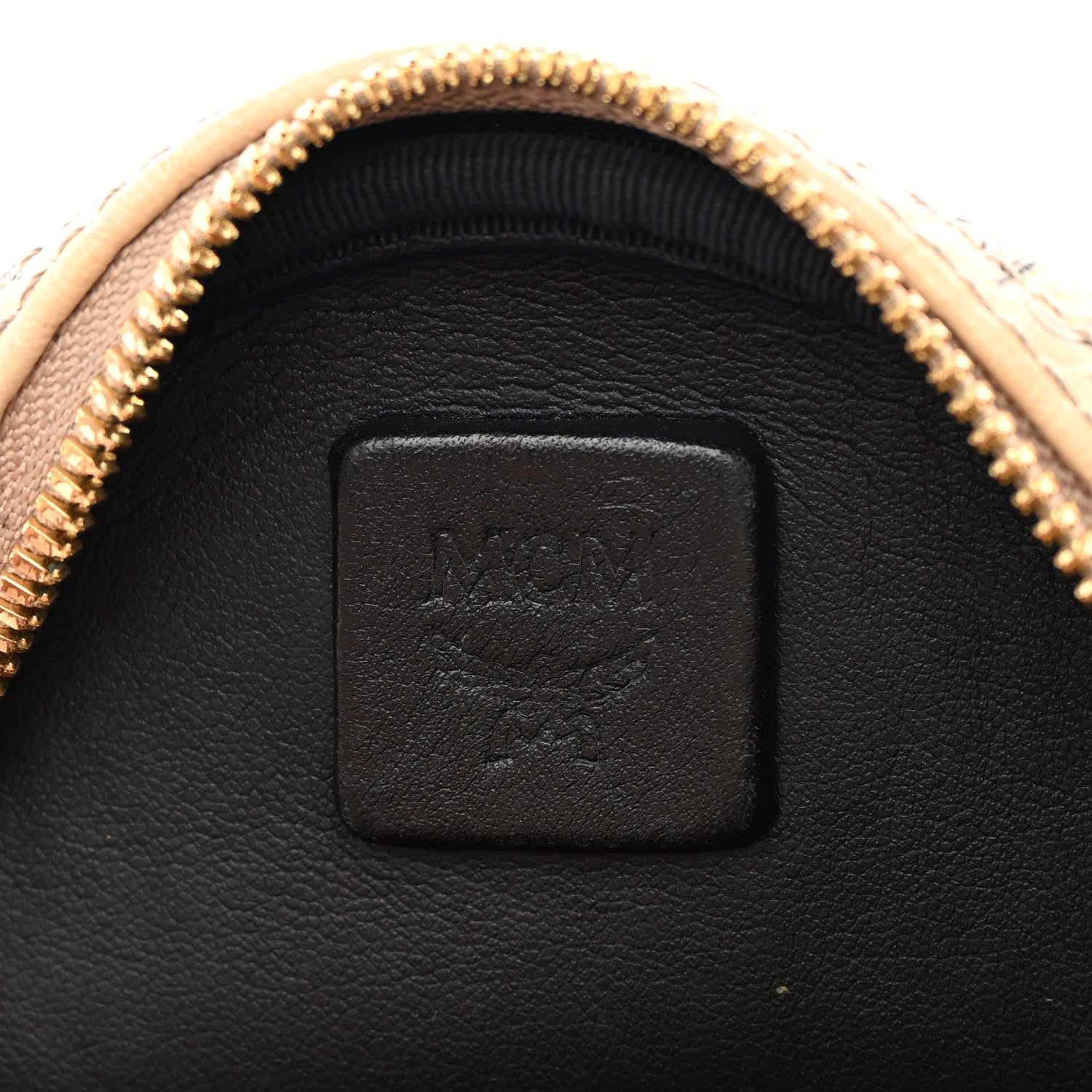 MCM Visetos Side Stud X-Mini Stark Bebe Boo Backpack Beige 6 of 22