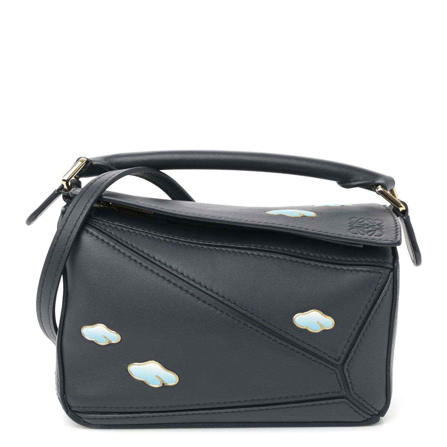 Loewe Calfskin New Year Mini Puzzle Bag Dark Ink 1 of 10