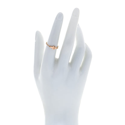 Tiffany 18K Rose Gold T Chain Ring 52 6 2 of 4