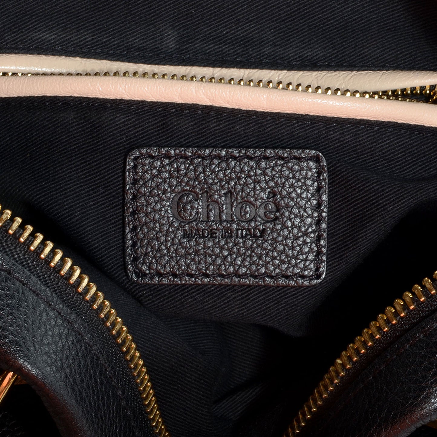 Grained Calfskin Small Paraty Black