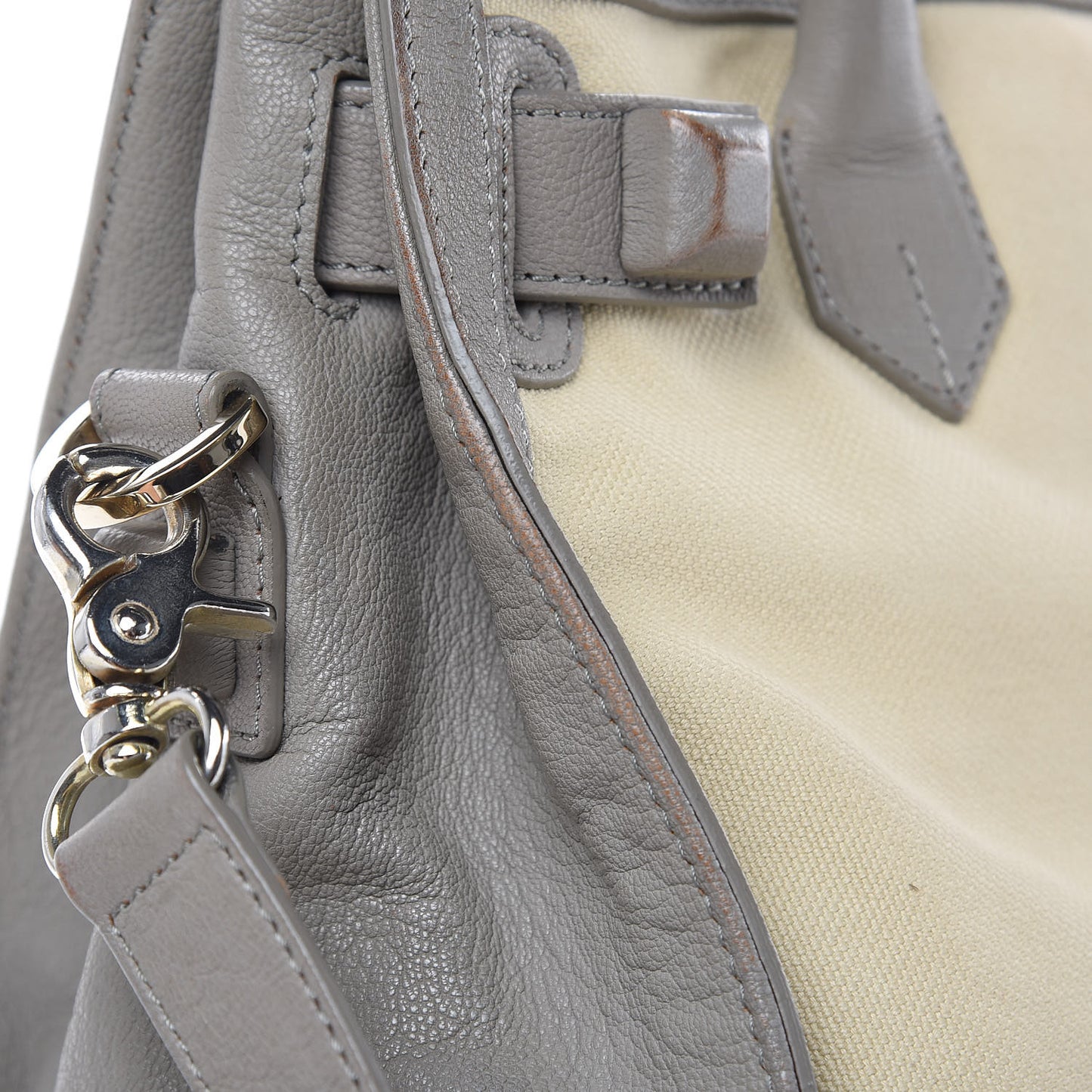 Canvas Chevre Lune MM Cream Grey