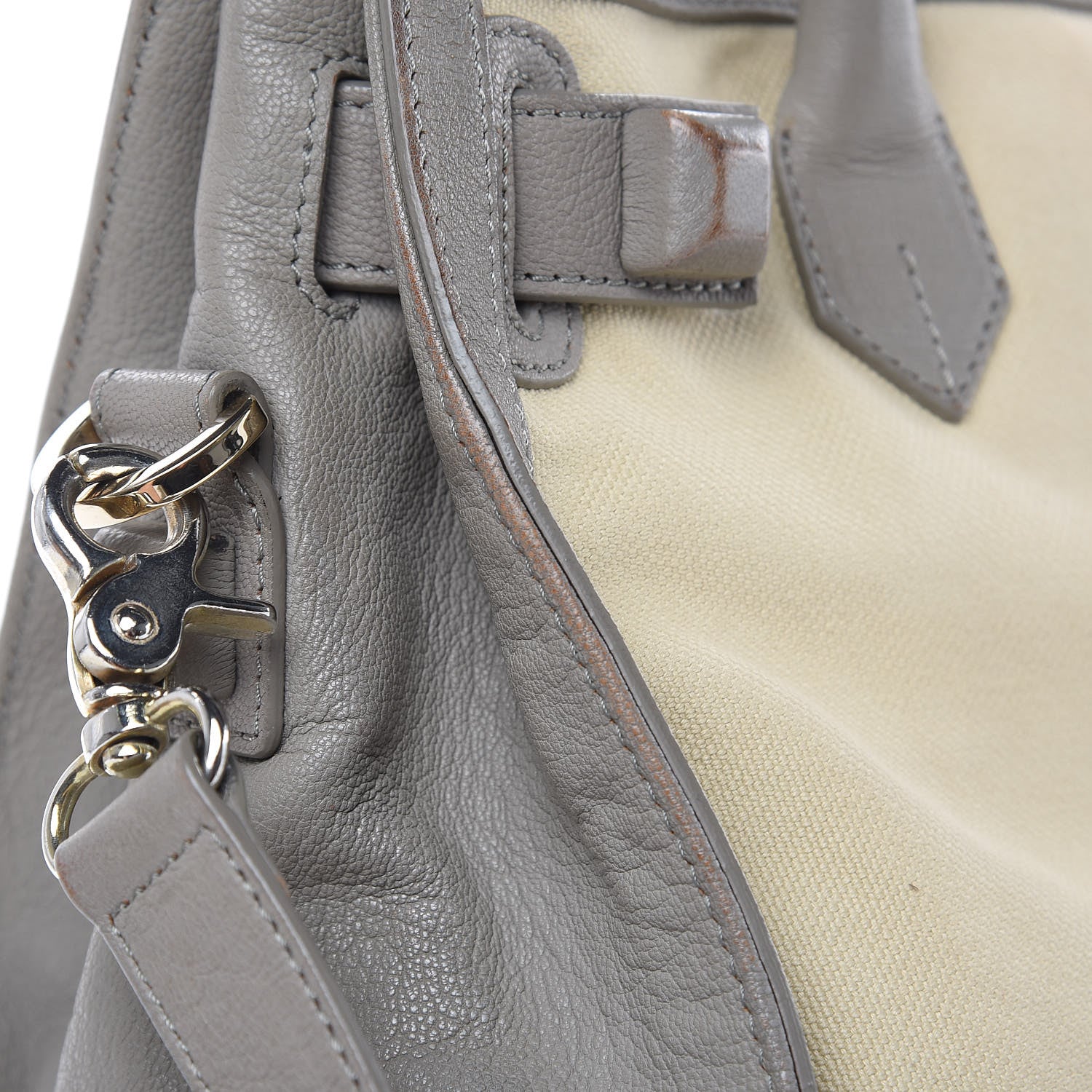 Balenciaga Canvas Chevre Lune MM Cream Grey 19 of 28