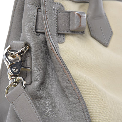 Balenciaga Canvas Chevre Lune MM Cream Grey 19 of 28