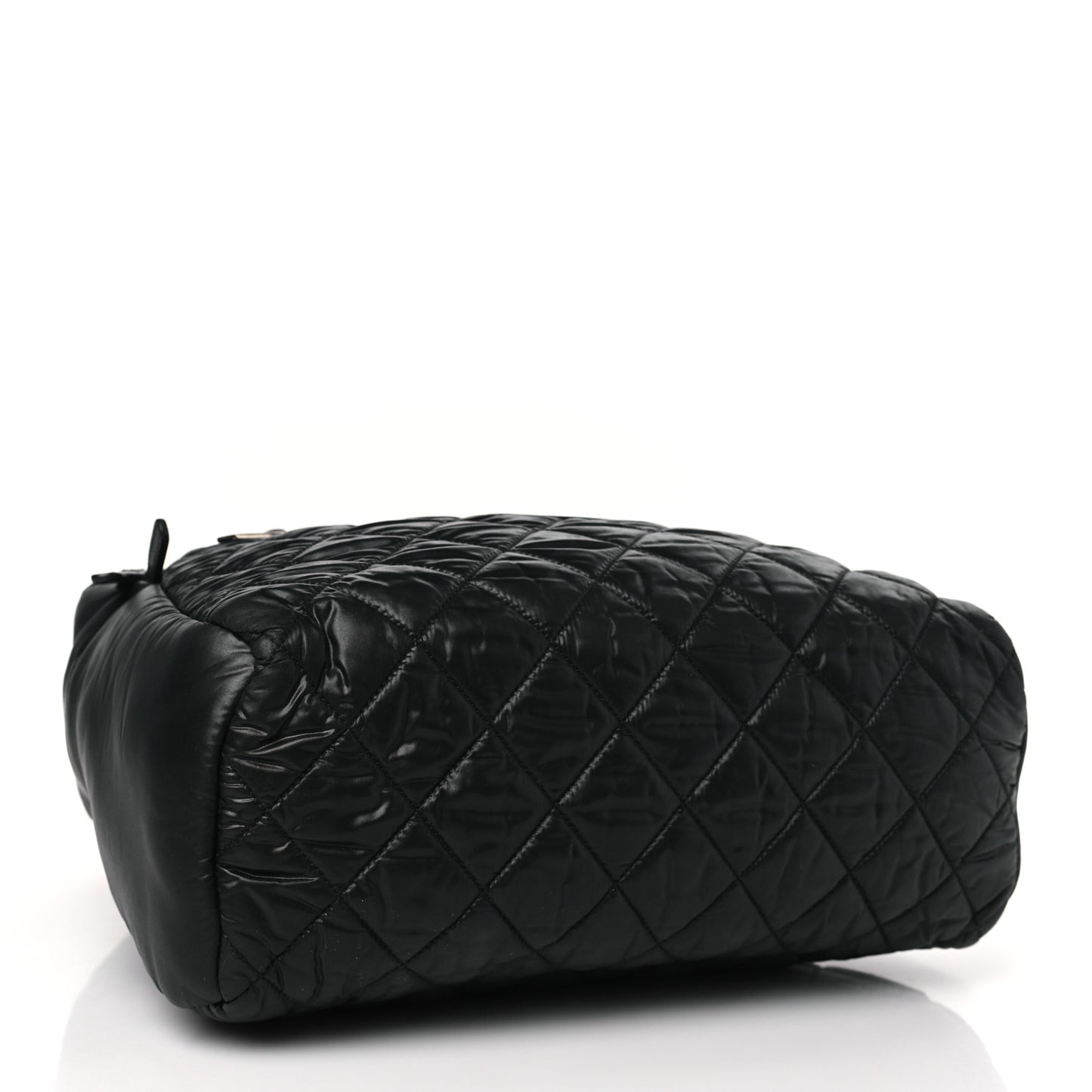 Nylon Quilted Coco Cocoon Backpack Black