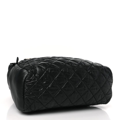 Chanel Nylon Quilted Coco Cocoon Backpack Black 4 of 9