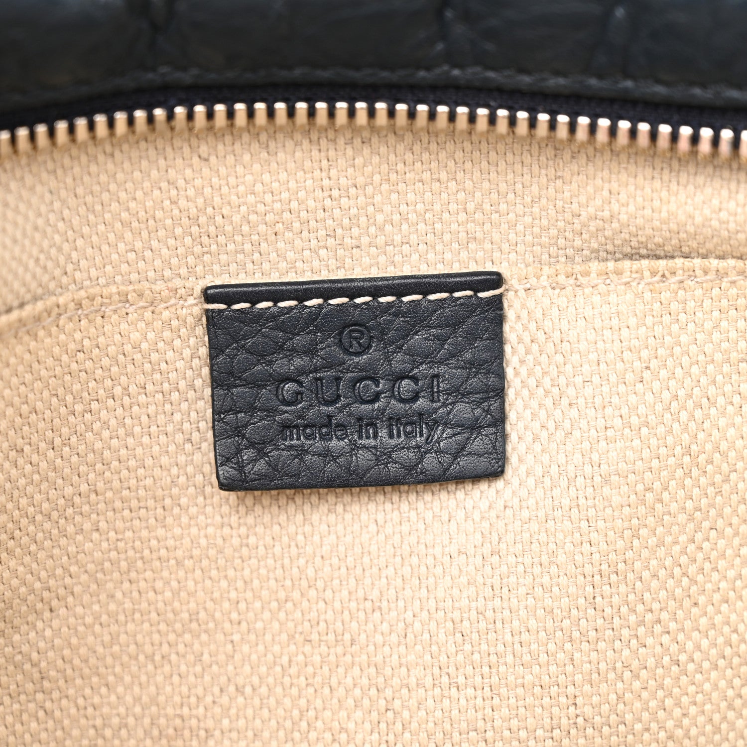 Gucci Pebbled Calfskin Small Soho Disco Bag Blue 6 of 16