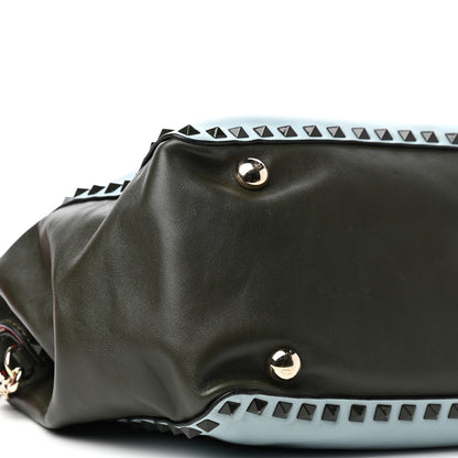 Valentino Garavani Vitello Colorblock Medium Rockstud Tote Multicolor 7 of 10