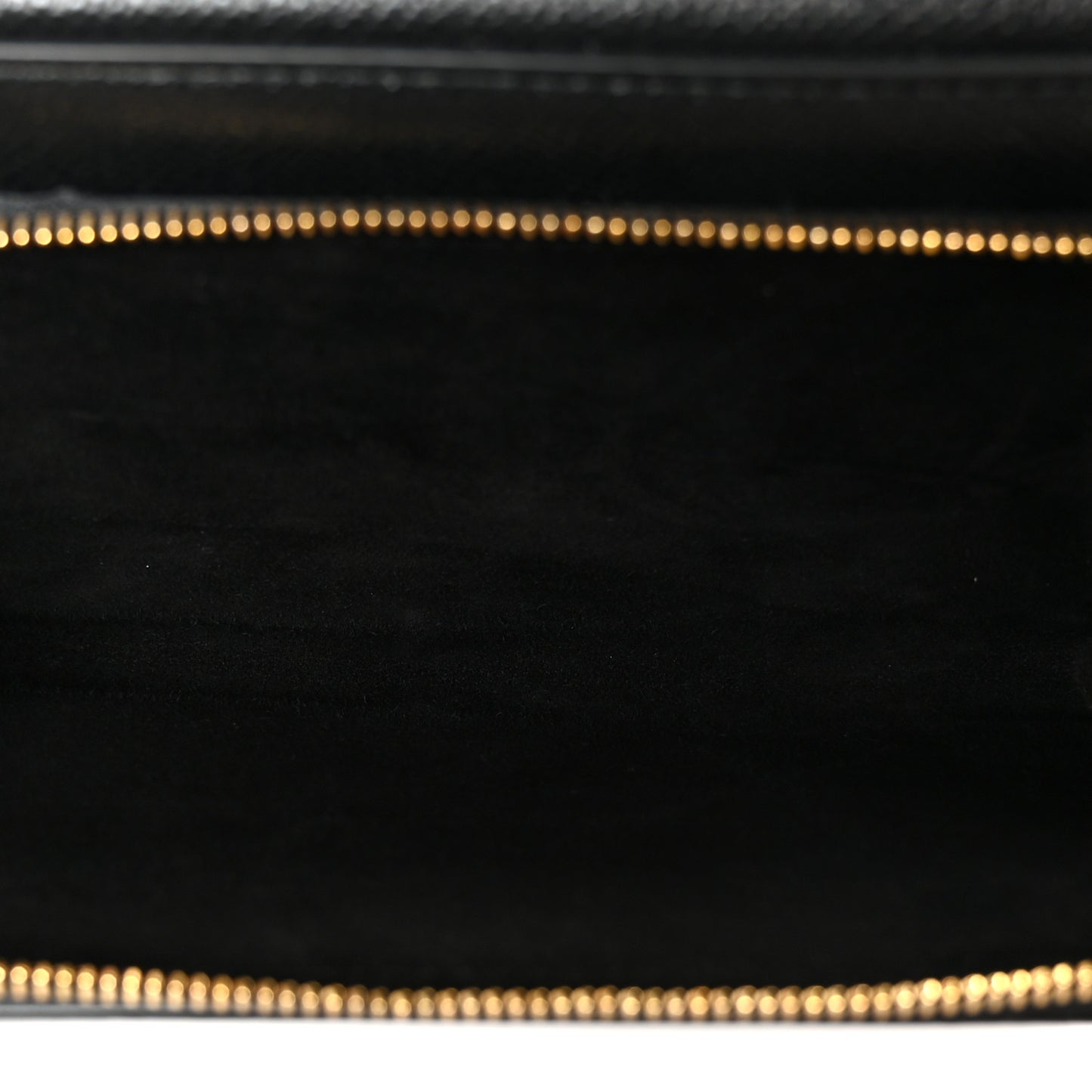 Grained Calfskin Caro Double Pouch Black