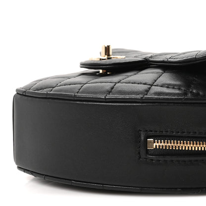 Chanel Lambskin Quilted Large CC In Love Heart Bag Black 9 of 9