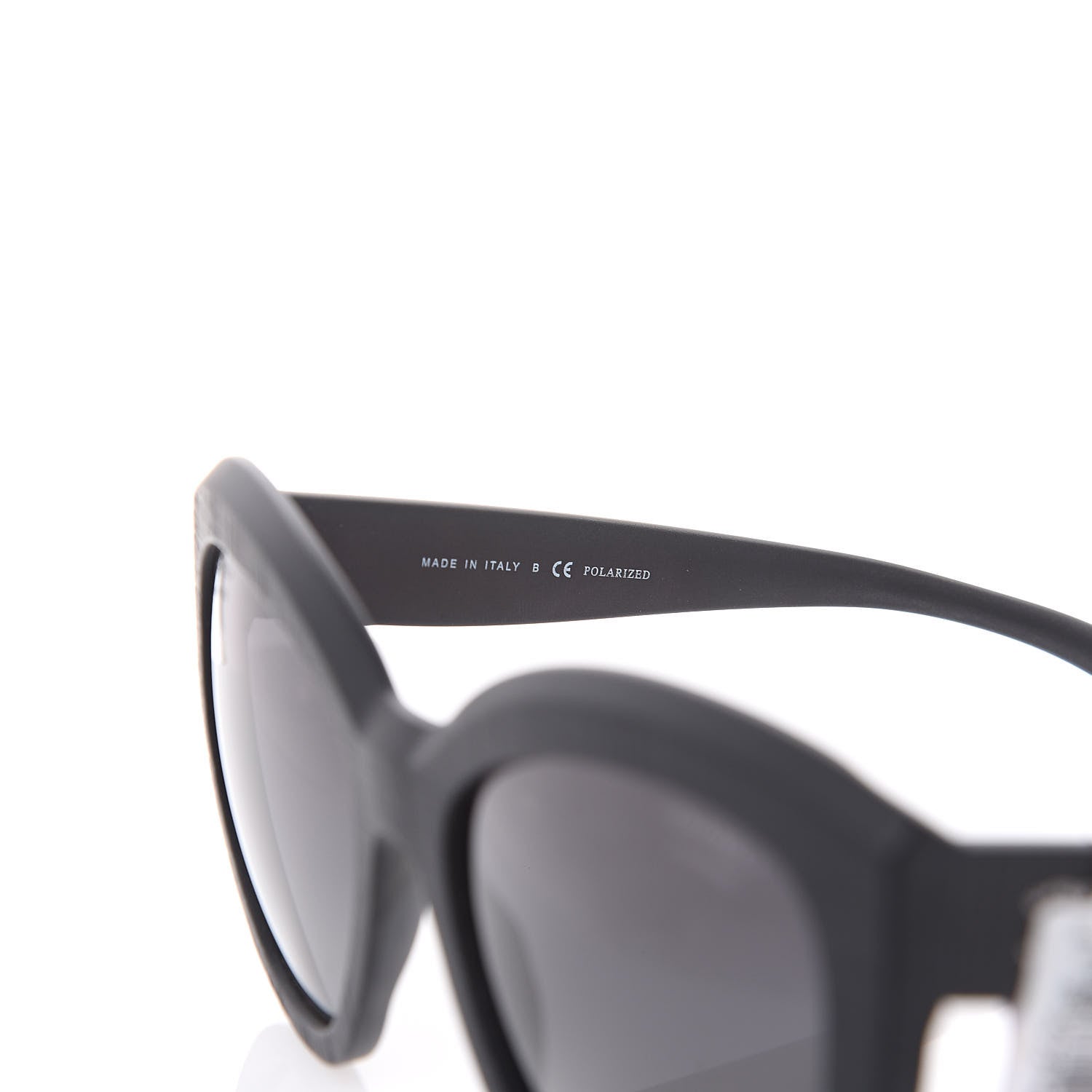 Chanel Tweed Effect CC Polarized Butterfly Signature Sunglasses 5332 Black 6 of 8