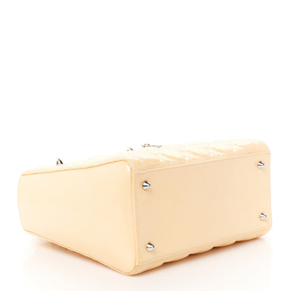 Christian Dior Patent Cannage Medium Lady Dior Yellow 4 of 12