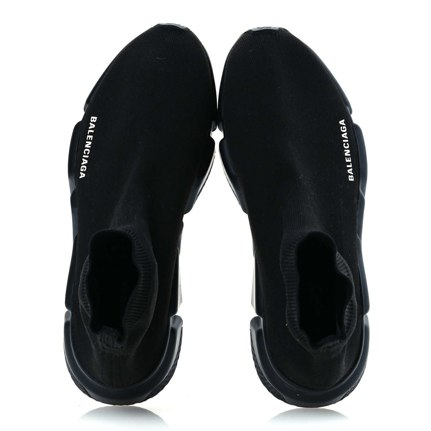 Balenciaga Neoprene Knit Mens Speed Sneakers 42 Black White 2 of 11