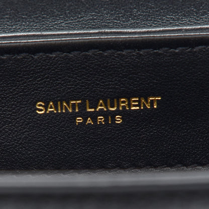 Saint Laurent Calfskin Y Quilted Monogram Toy Loulou Crossbody Bag Black 6 of 8