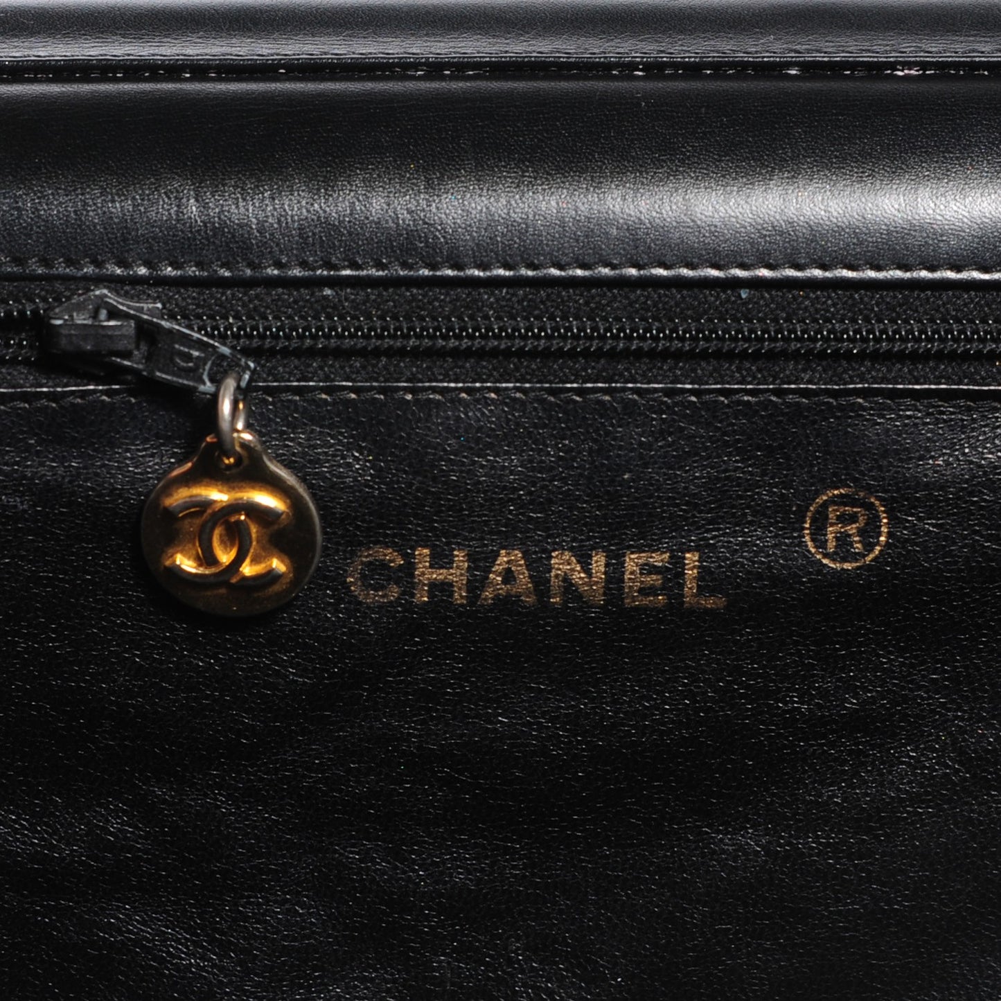 Patent Small Single Flap Black