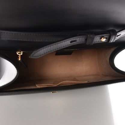 Gucci Calfskin Medium Sylvie Top Handle Bag Black 6 of 8