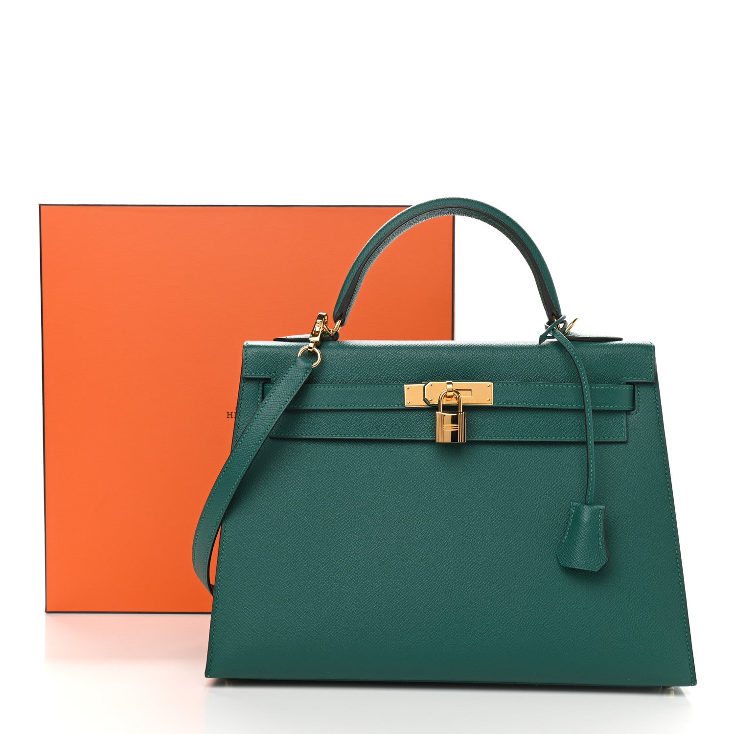 Hermes Epsom Kelly Sellier 32 Malachite 14 of 14