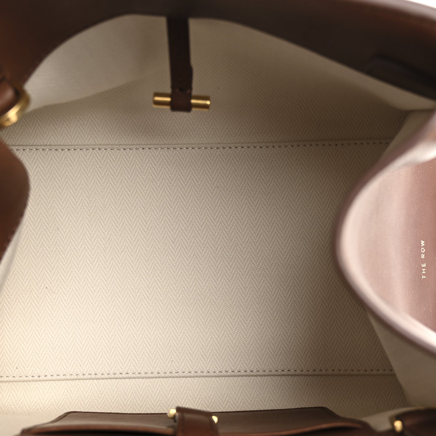 The Row Polished Saddle Calfskin Soft Margaux 10 Bag New Burgundy 5 of 10