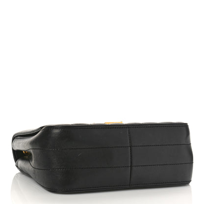 Saint Laurent Lambskin Matelasse Monogram Medium Vicky Chain Bag Black 4 of 10