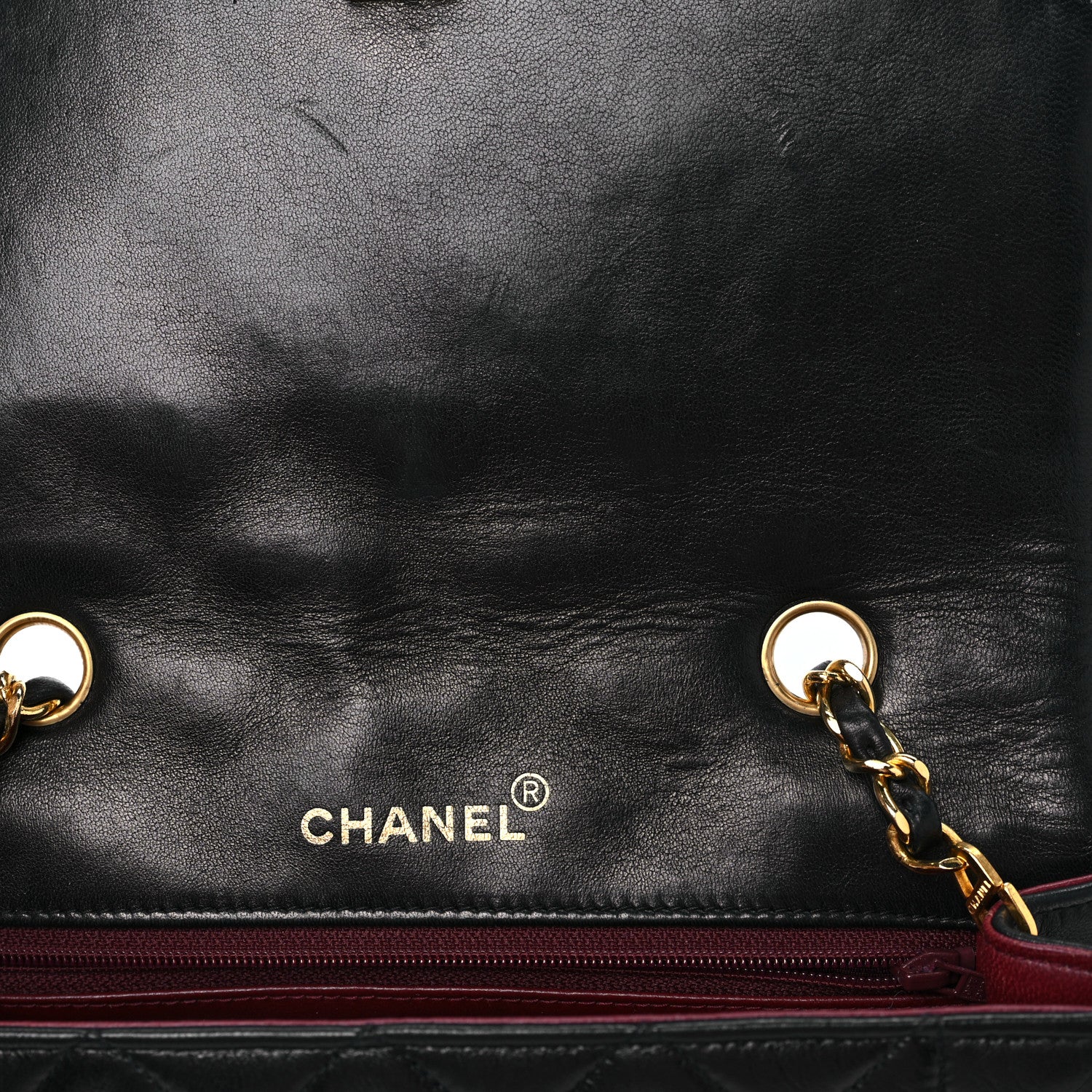 Chanel Lambskin Quilted Small Single Flap Black 11 of 12