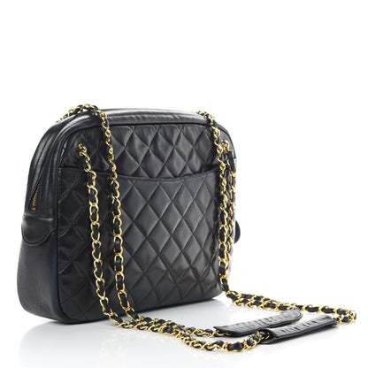 Chanel Lambskin Quilted Camera Case Black 3 of 16