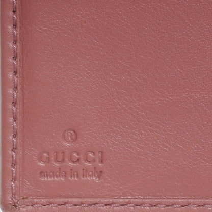 Gucci Monogram Selleria Calfskin Web Ladies Web French Wallet Pink 6 of 8
