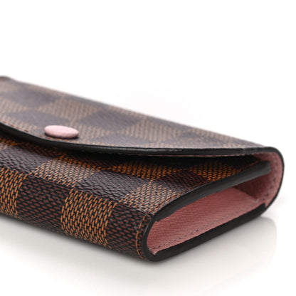Louis Vuitton Damier Ebene Rosalie Coin Purse Rose Ballerine 9 of 10
