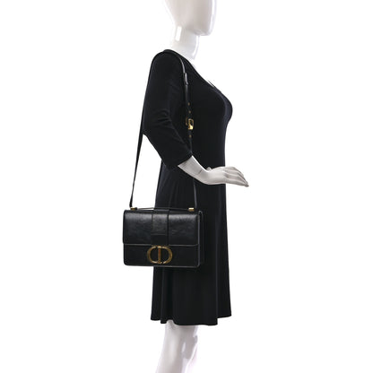 Christian Dior Crinkled Lambskin 30 Montaigne Flap Bag Black 2 of 9