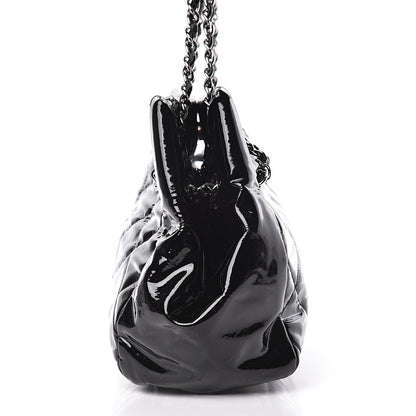 Chanel Patent Quilted Medium Cells Tote Black 8 of 12