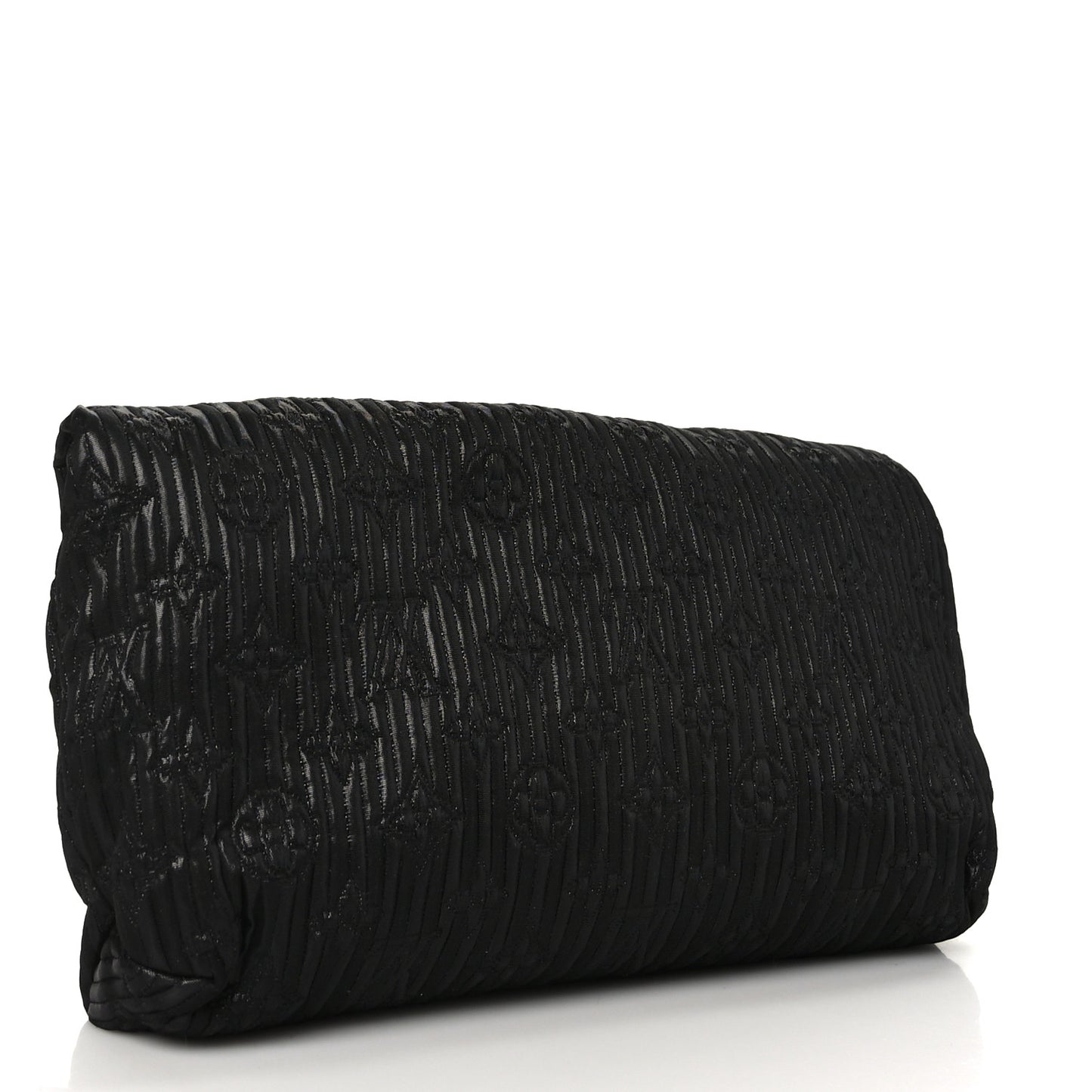 Jacquard Quilted Monogram Altair Clutch Black Black