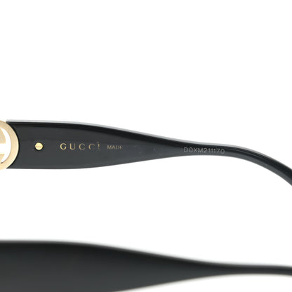 Gucci Acetate Square Frame Chain Sunglasses GG1023S Black 6 of 8