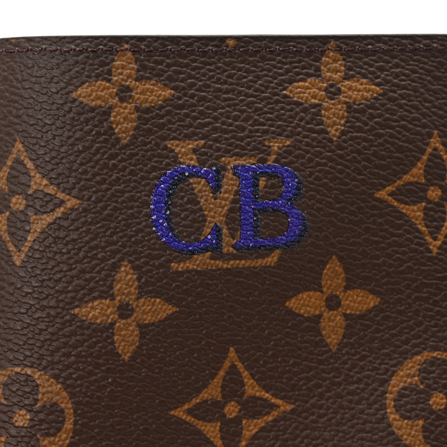 Louis Vuitton Monogram My LV Heritage Passport Cover Violet Bleu Marine 7 of 9