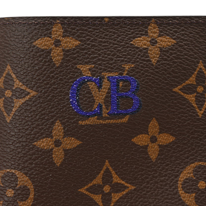 Louis Vuitton Monogram My LV Heritage Passport Cover Violet Bleu Marine 7 of 9