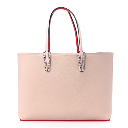 Christian Louboutin Calfskin Spikes East West Cabata Tote Ballerina 3 of 11