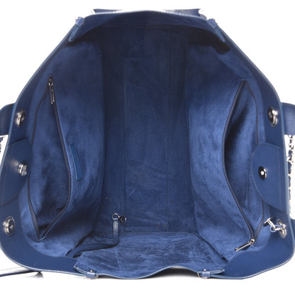 Chanel Caviar Extra Large Studded Deauville Tote Navy 6 of 8