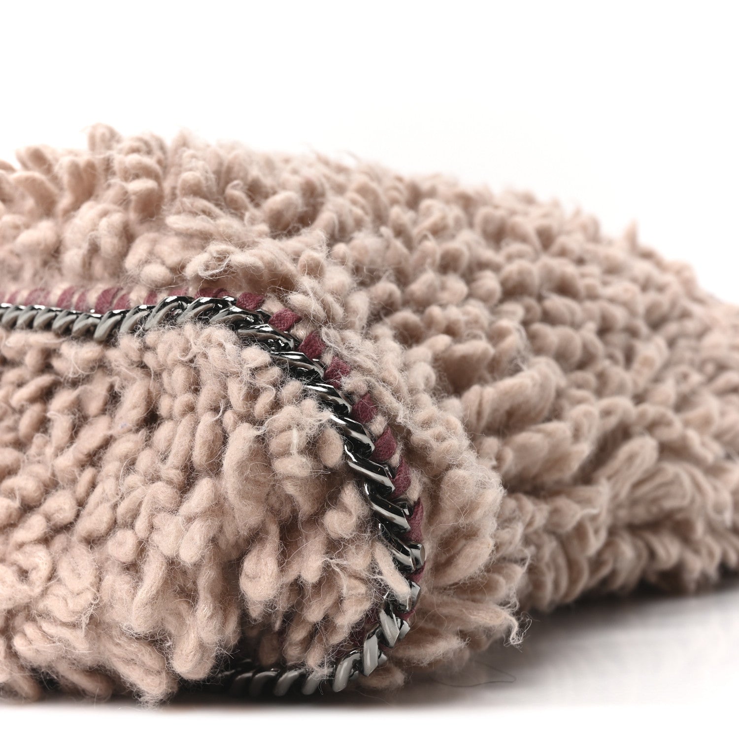 Stella McCartney Wool Fur Small Falabella Tote Pink 8 of 9