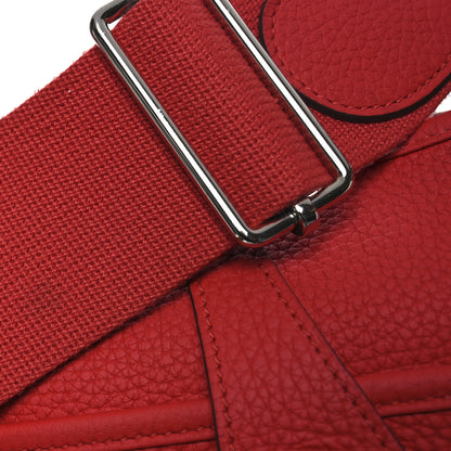 Hermes Taurillon Clemence Evelyne III PM Rouge Tomate 13 of 13