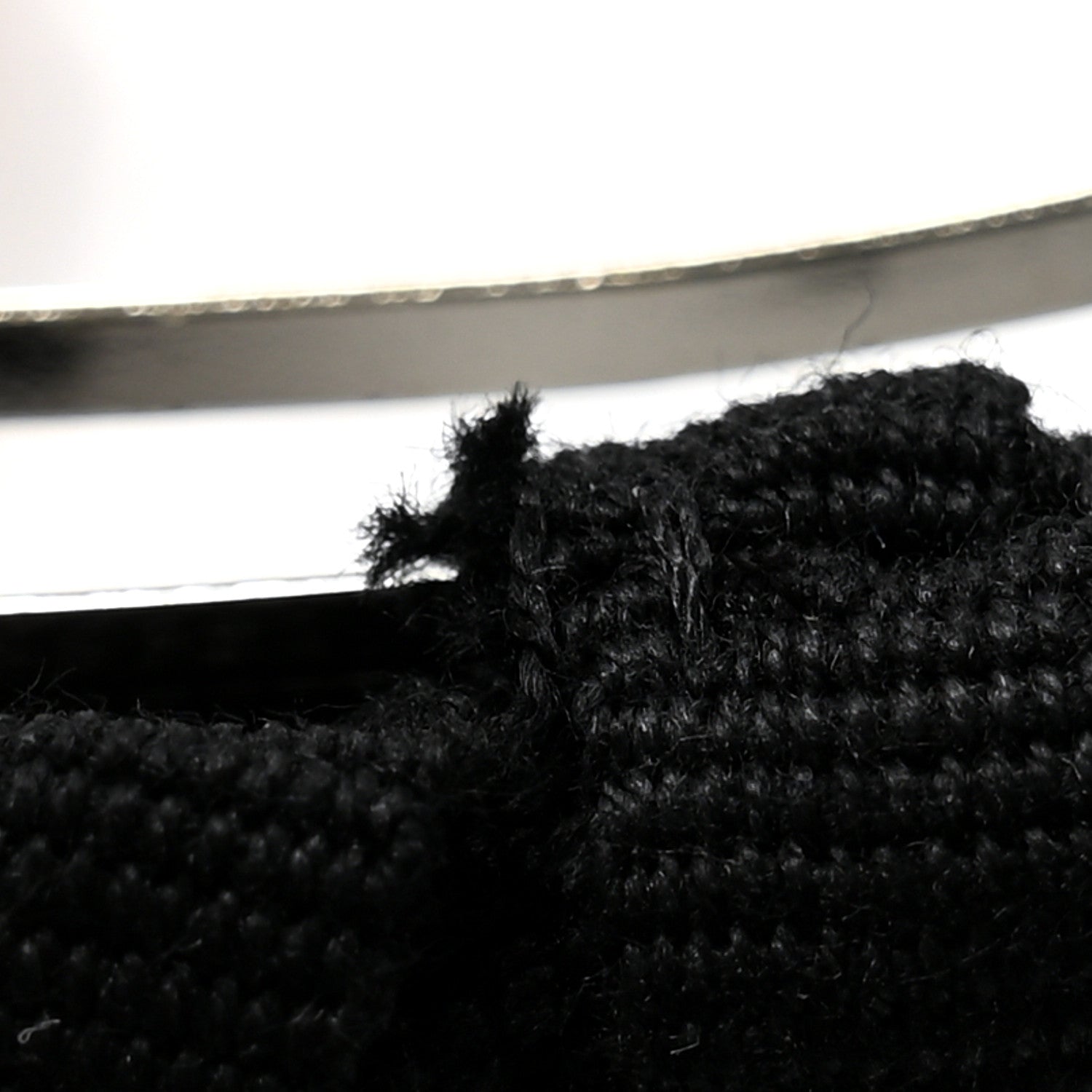 Chanel Grosgrain Bow CC Hair Clip Black 3 of 3