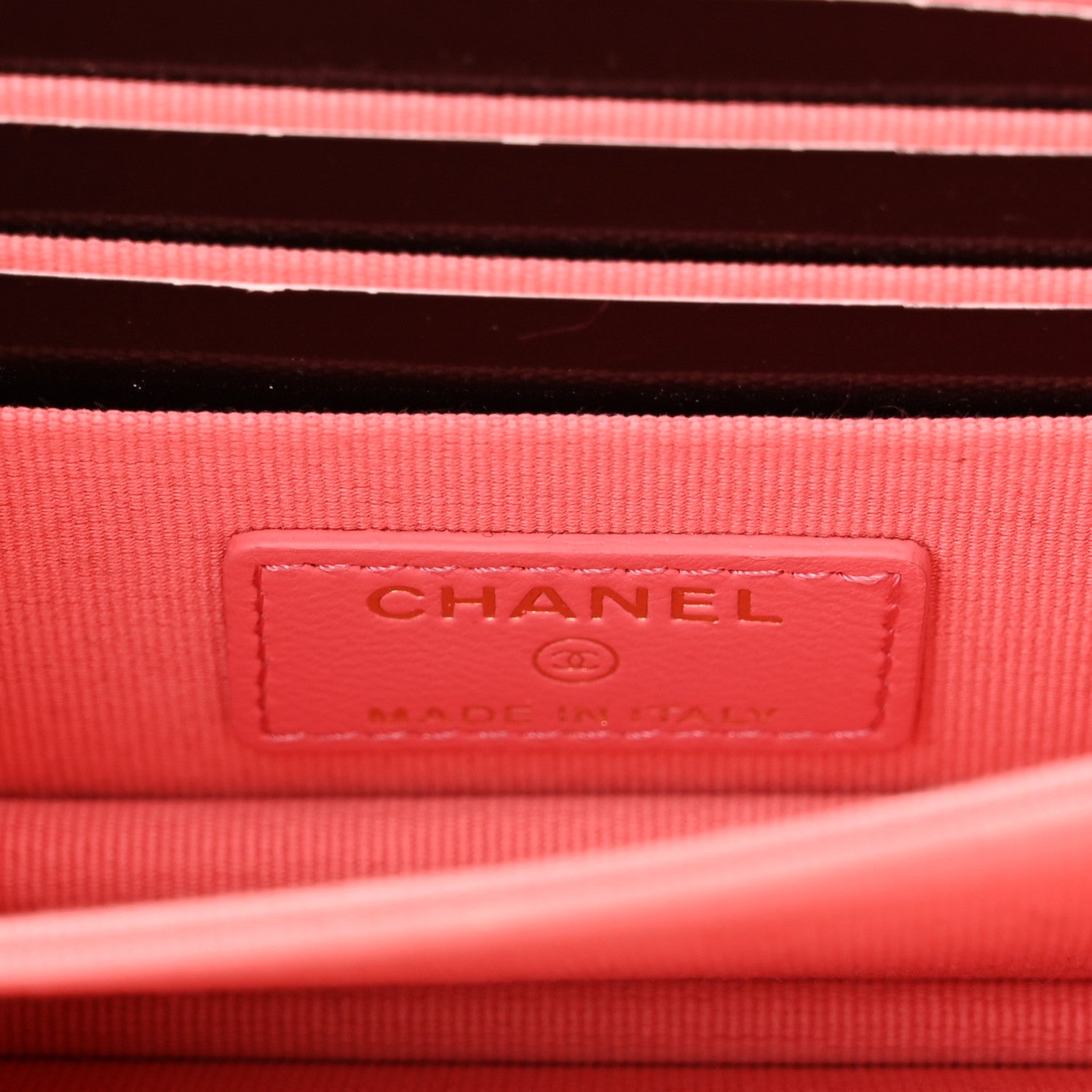 Chanel Lambskin Enamel Quilted Pending CC Clutch With Chain Pink 6 of 11