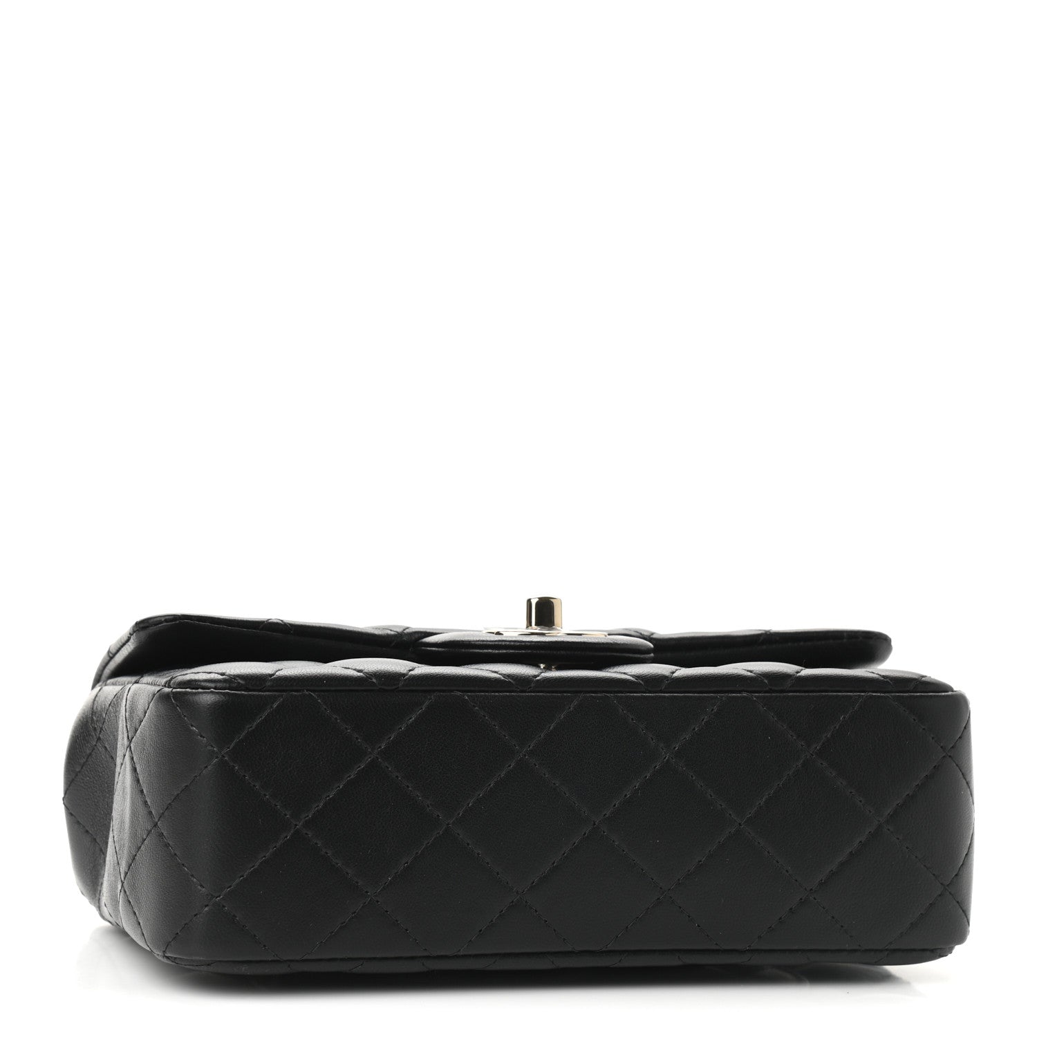 Chanel Lambskin Quilted Mini Rectangular Flap Black 4 of 9