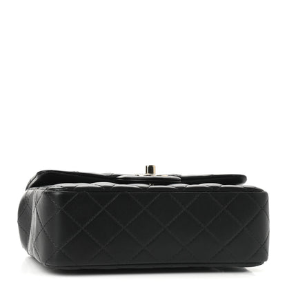 Chanel Lambskin Quilted Mini Rectangular Flap Black 4 of 9