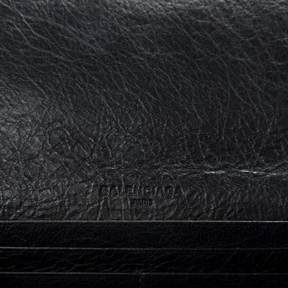 Balenciaga Agneau Classic Hardware Money Wallet Black 6 of 6
