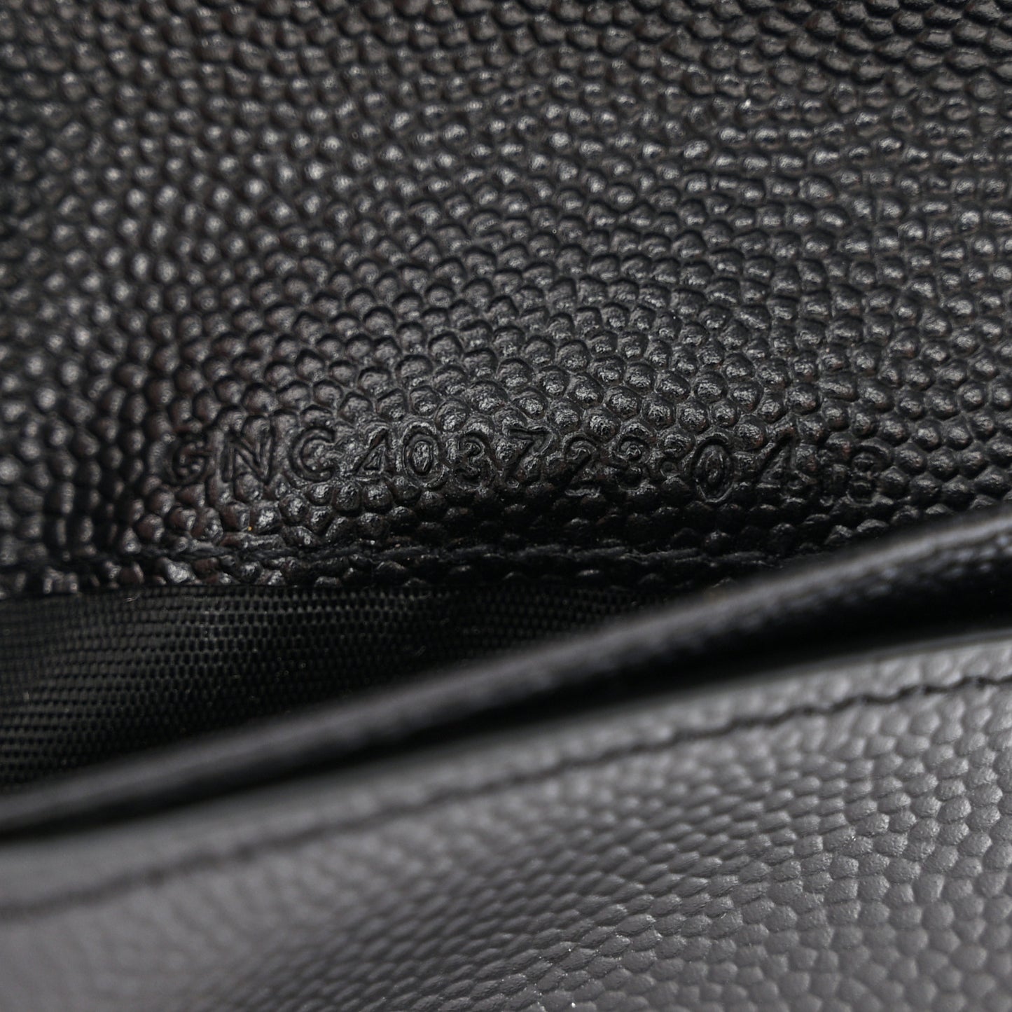 Grain De Poudre Matelasse Chevron Monogram Compact Zip Around Wallet Black