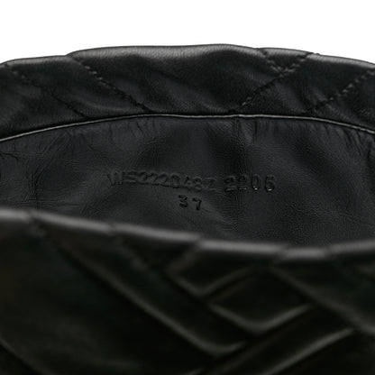 Hermes Goatskin Quilted Fuji Boots 37 Black 6 of 12