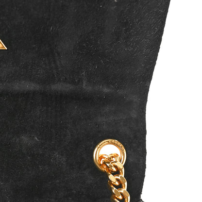 Saint Laurent Patent Matelasse Monogram Large Vicky Chain Bag Black 11 of 11