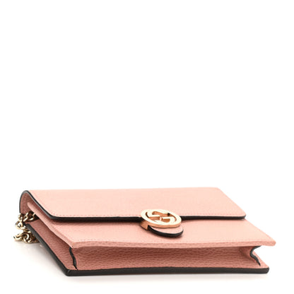Gucci Dollar Calfskin Interlocking G Chain Wallet Soft Pink 4 of 8