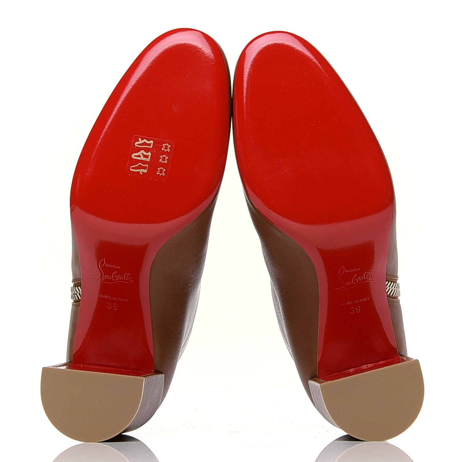 Christian Louboutin Calfskin Ziptotal 85 Booties 39 Cuoio 4 of 5