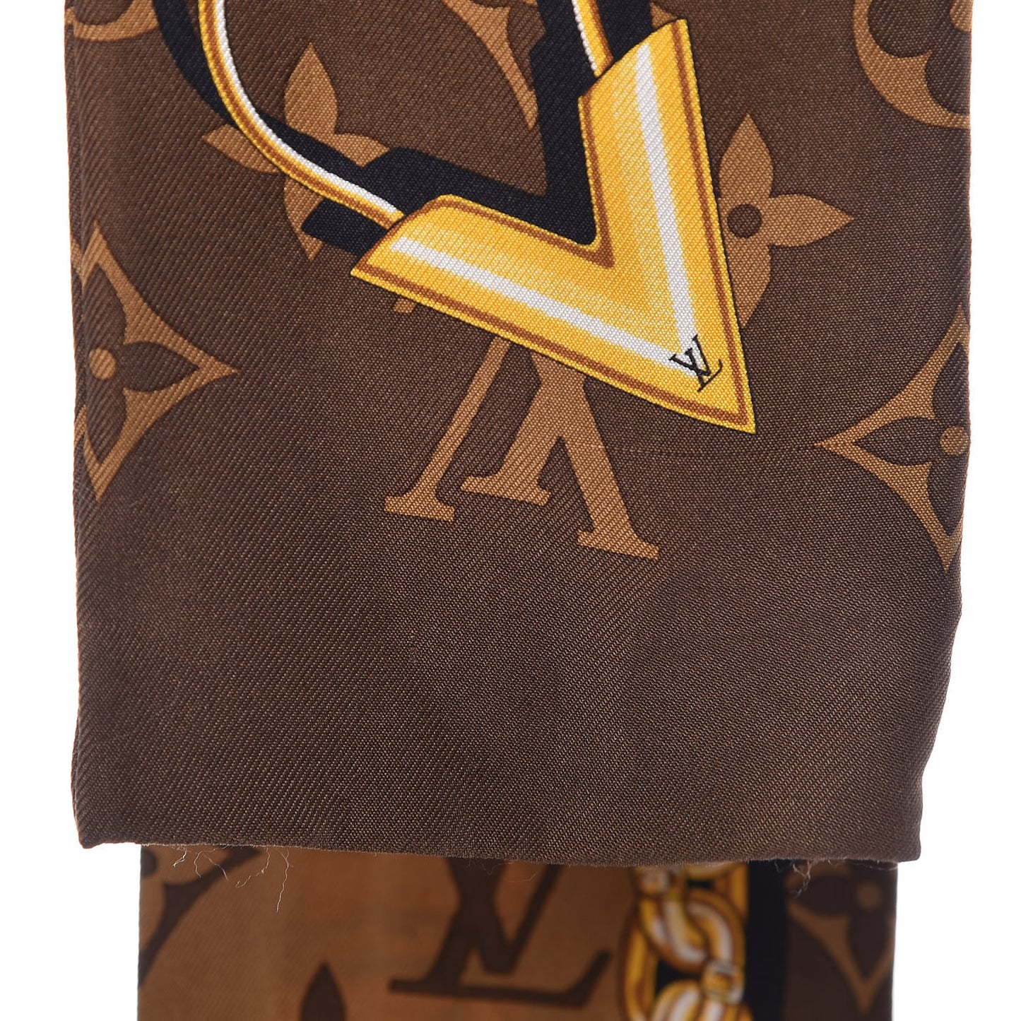 Silk Monogram Confidential Bandeau Brown
